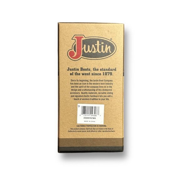 Justin Rodeo Wallet Brown Genuine Leather Tooled Western Stitch RFID Long Bifol - Picture 2 of 6